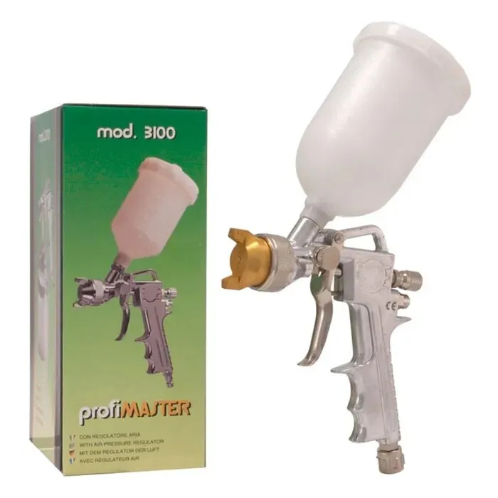 Pistol de vopsit pneumatic, Profimaster 3100, cupa sus, 0.5 kg