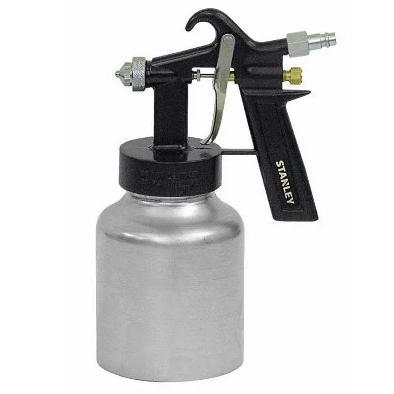 Pistol pneumatic pentru vopsit, Stanley 150120XSTN, cu vas inferior, 1 litru, 3 bari