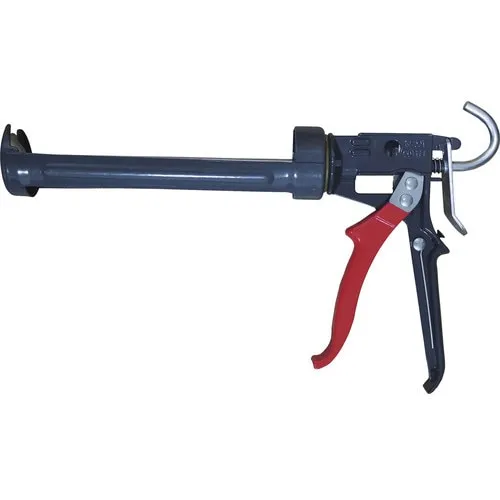 Pistol silicon semideschis, gri/rosu, 22x36, 5x6cm