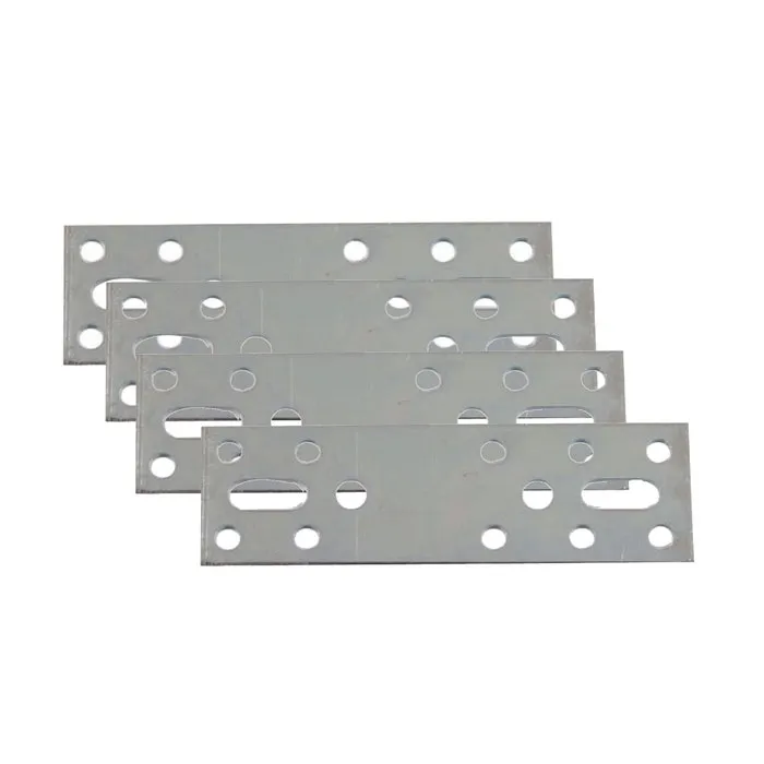 Placute metalice, tip I, pentru mobilier, zincat alb, 50 x 30 mm, set 4 bucati