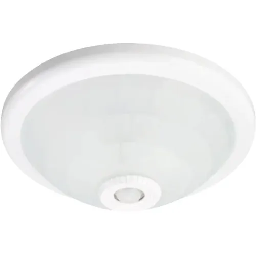 Plafoniera Gelux E27 max. 2x40W, senzor de miscare, sticla/alb