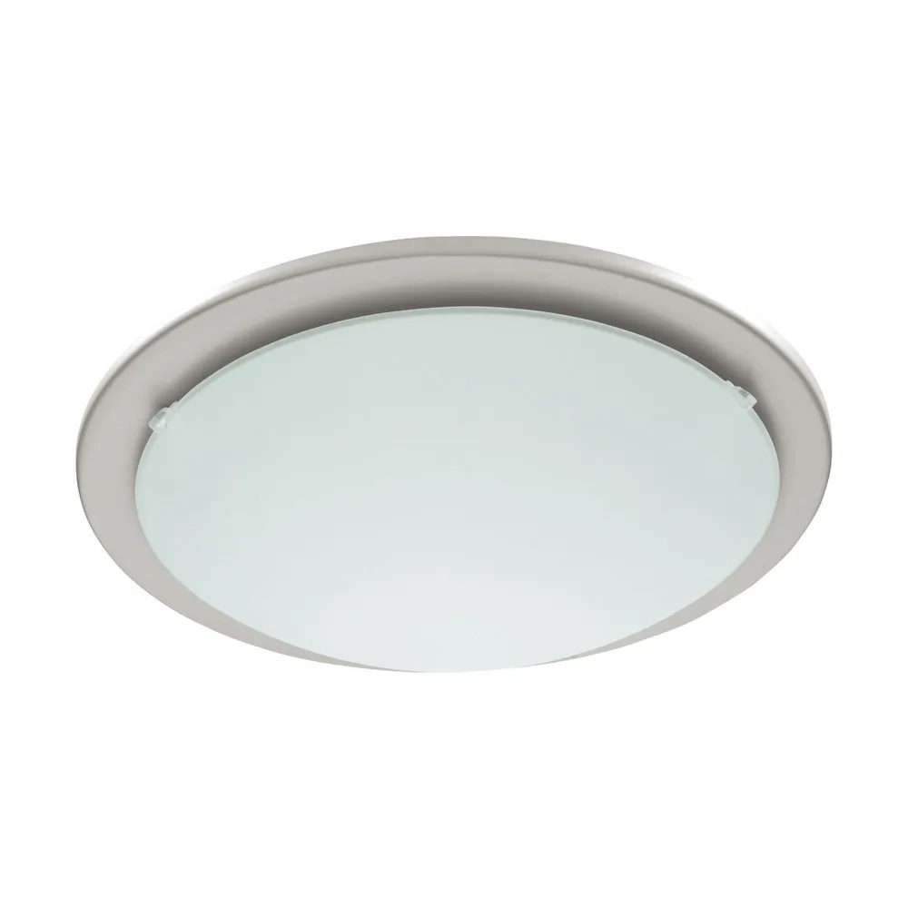 Plafoniera Iceberg, 1 x E27, 40 W, D 29 cm, argintiu