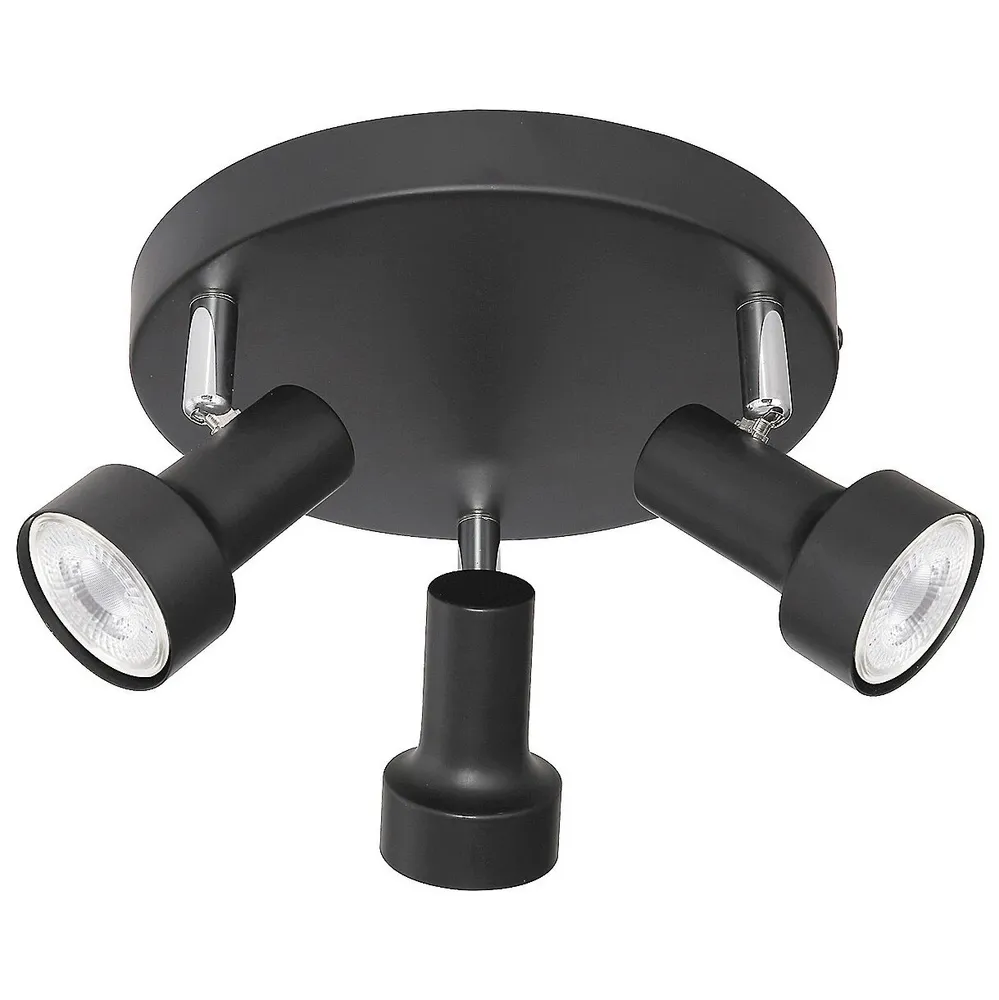 Plafoniera Konrad 5324, 3 x GU10, negru, clasic