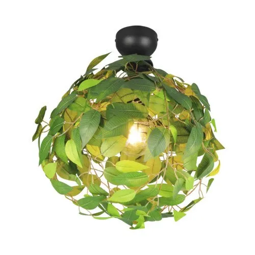 Plafoniera Leavy, plastic, verde, diametru 700mm, E27 max. 28W