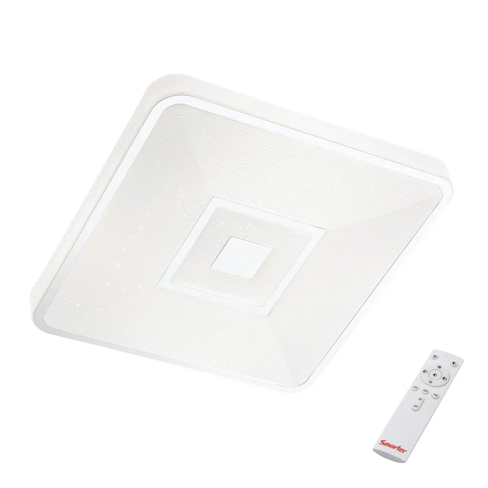 Plafoniera LED Apollo 05-948, 24 W, 1800 lm, lumina calda / neutra / rece, cu telecomanda, alb, modern