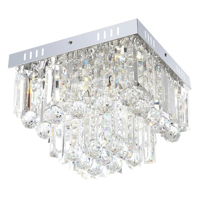Plafoniera LED Cleo 68594-6A, 6x3W, lumina neutra, crom, 320x320x240mm