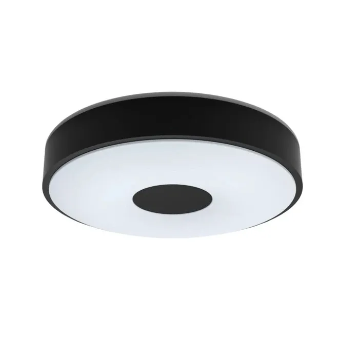 Plafoniera LED Coiner, 24 W, 2800 lm, lumina neutra, dimabil, negru mat + alb, modern