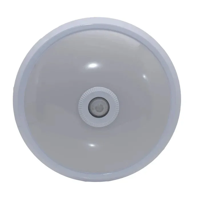 Plafoniera LED cu senzor MF0011-17710, 12 W, 1100 lm, lumina rece 6400K, alb, modern