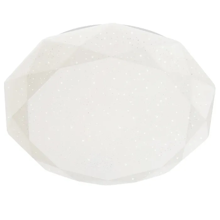 Plafoniera LED Emerald 05-854, 24 W, lumina neutra, alb cu efect de sclipire, modern