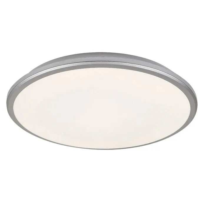Plafoniera LED Engon 71129, 24 W, 1620 lm, lumina neutra, D 38 cm, alb + argintiu, modern