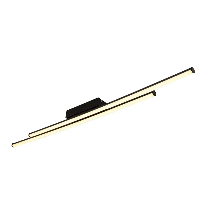 Plafoniera LED Kirina 67342-24D, 24 W, 1800 lm, lumina calda, negru, modern