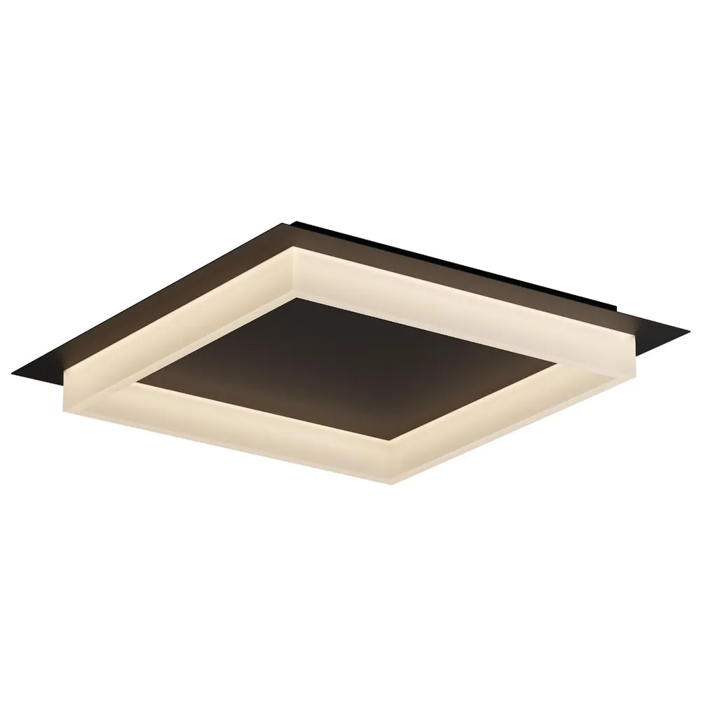 Plafoniera LED Perimetro 05-979, 40W, 2650lm, lumina calda / neutra / rece, negru mat, moderna