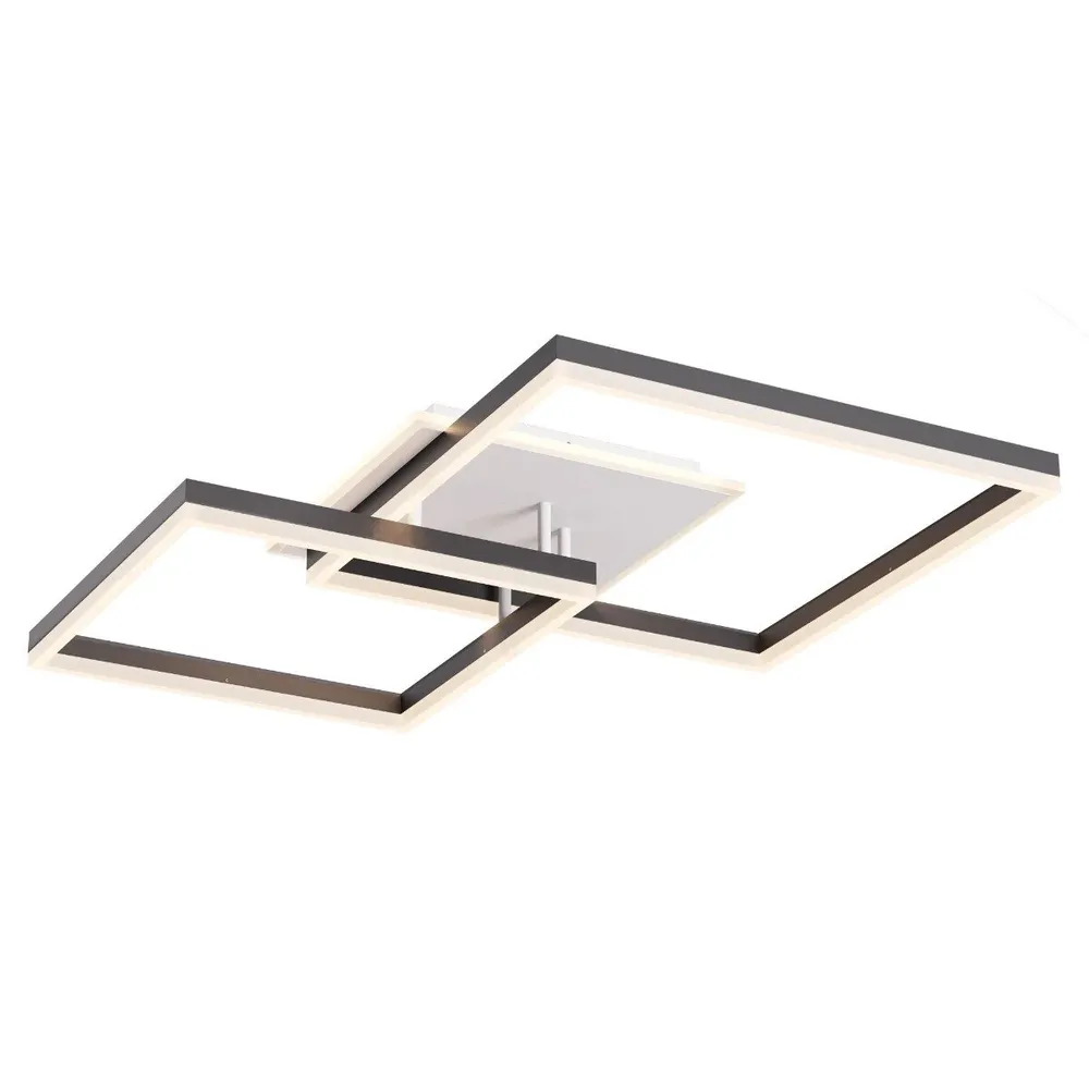 Plafoniera LED Sami 01-4000, 80 W, 4820 lm, lumina calda / neutra / rece, negru mat, modern