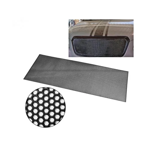Plasa tuning auto neagra plastic 120 x 40 cm model fagure