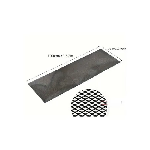 Plasa Tuning Neagra metalica 100x33cm — imaginea 2