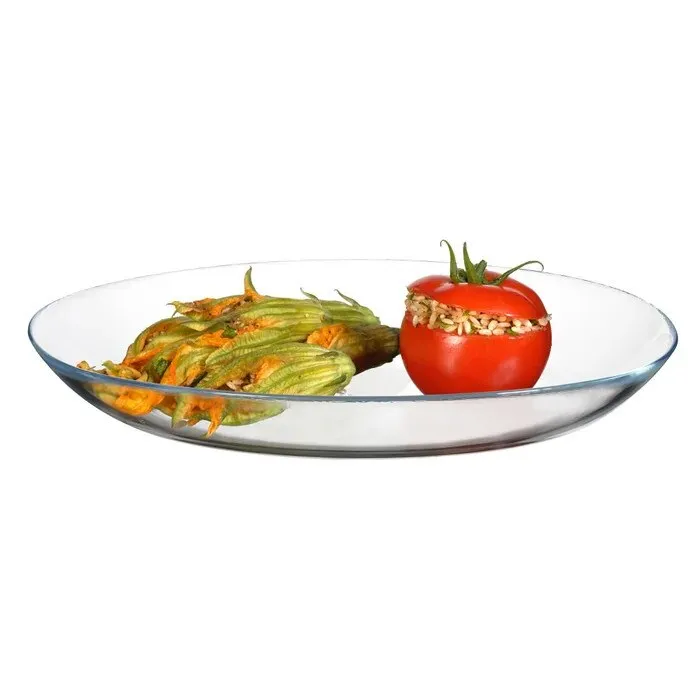 Platou oval 10359, sticla, transparent, 29 x 22 cm