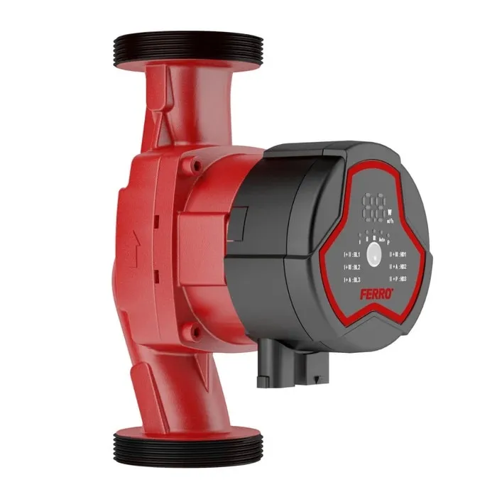 Pompa de recirculare apa calda, Ferro, GPA III, 25 W, H max. 7.5 m, Q max. 4.4 mc/h, 180 mm, 2"