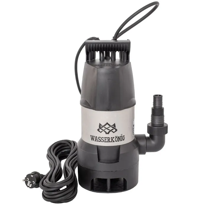 Pompa submersibila apa murdara Wasserkonig SWED14000-8, cu plutitor, 800 W, carcasa inox, 14 mc/h, H max. 8 m, IPX8