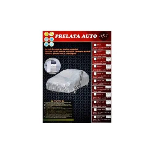 Prelata Auto Deluxe Break Grupa 11 4.60x1.72x1.48m Impermeabila cu Fermoar — imaginea 6