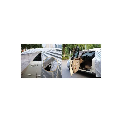 Prelata auto universala premium berlina XL 4.9x1.8x1.5m impermeabila cu fermoar — imaginea 4