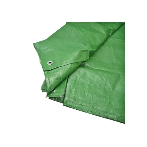 Prelata cu ochiuri de prindere 120g/m2 verde 6x8m Breckner Germany — imaginea 2