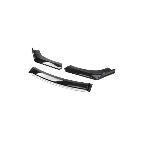 Prelungire bara fata universala spoiler auto negru lucios cu gri 175 cm din ABS flexibil 4 piese — imaginea 5