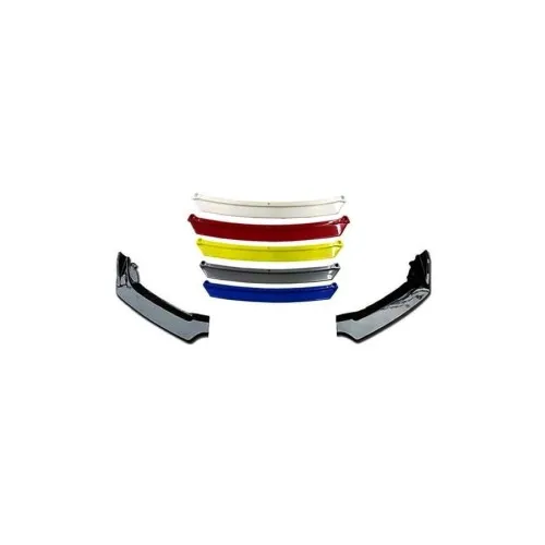 Prelungire bara fata universala spoiler auto negru lucios cu gri 175 cm din ABS flexibil 4 piese — imaginea 2