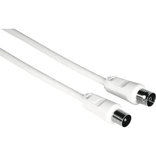 Prelungitor cablu coaxial Hama 10m, 75dB, alb