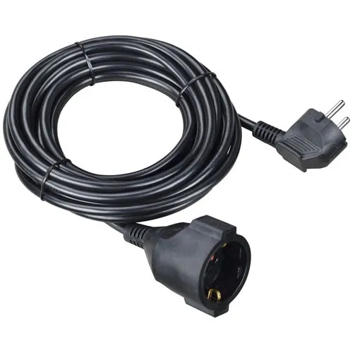 Prelungitor electric 10m 3500W negru, cablu din PVC