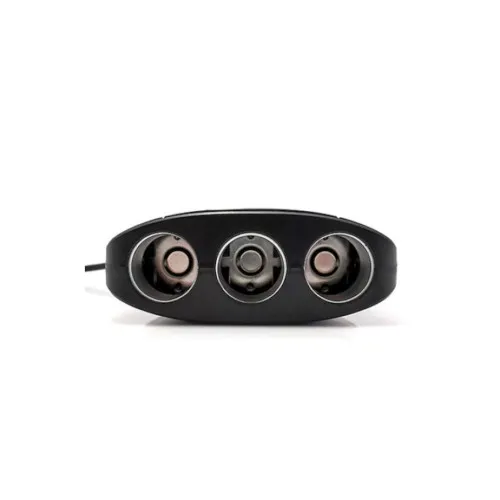 Prelungitor priza auto 3 cai cu intrerupator individual si 2 porturi USB — imaginea 4