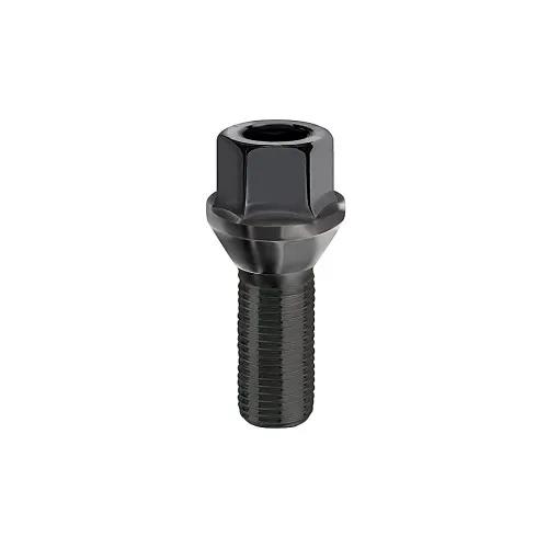 Prezon janta auto M14x1.25 27mm con drept negru cheie HEX17 compatibil BMW