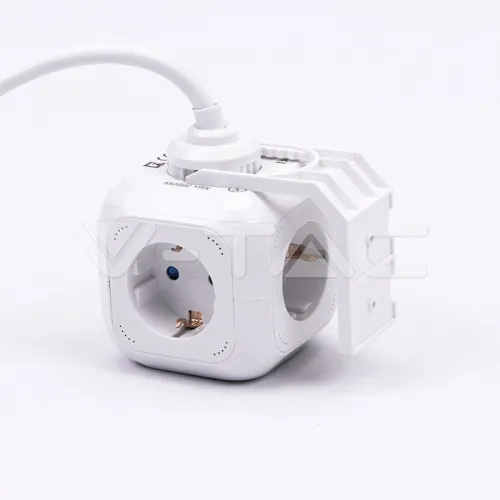 Priză 4 Circuite și Mufă USB Cubică 3G 1.55mm x 1.4m — imaginea 3