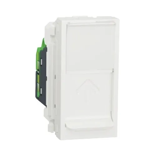 Priza date RJ45 Schneider Unica, alb, 1m, 22, 5x45x40, 5mm