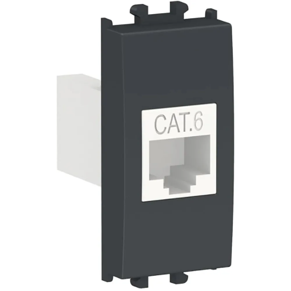 Priza internet SCHNEIDER ELECTRIC East Styl, RJ46, UTP CAT6, 1modul, negru