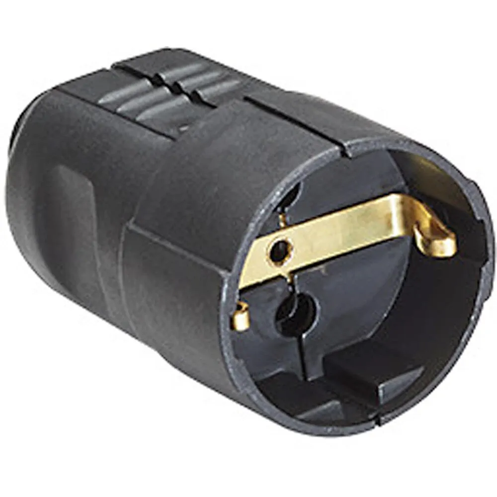 Priza schuko BACHMANN, protectie, negru