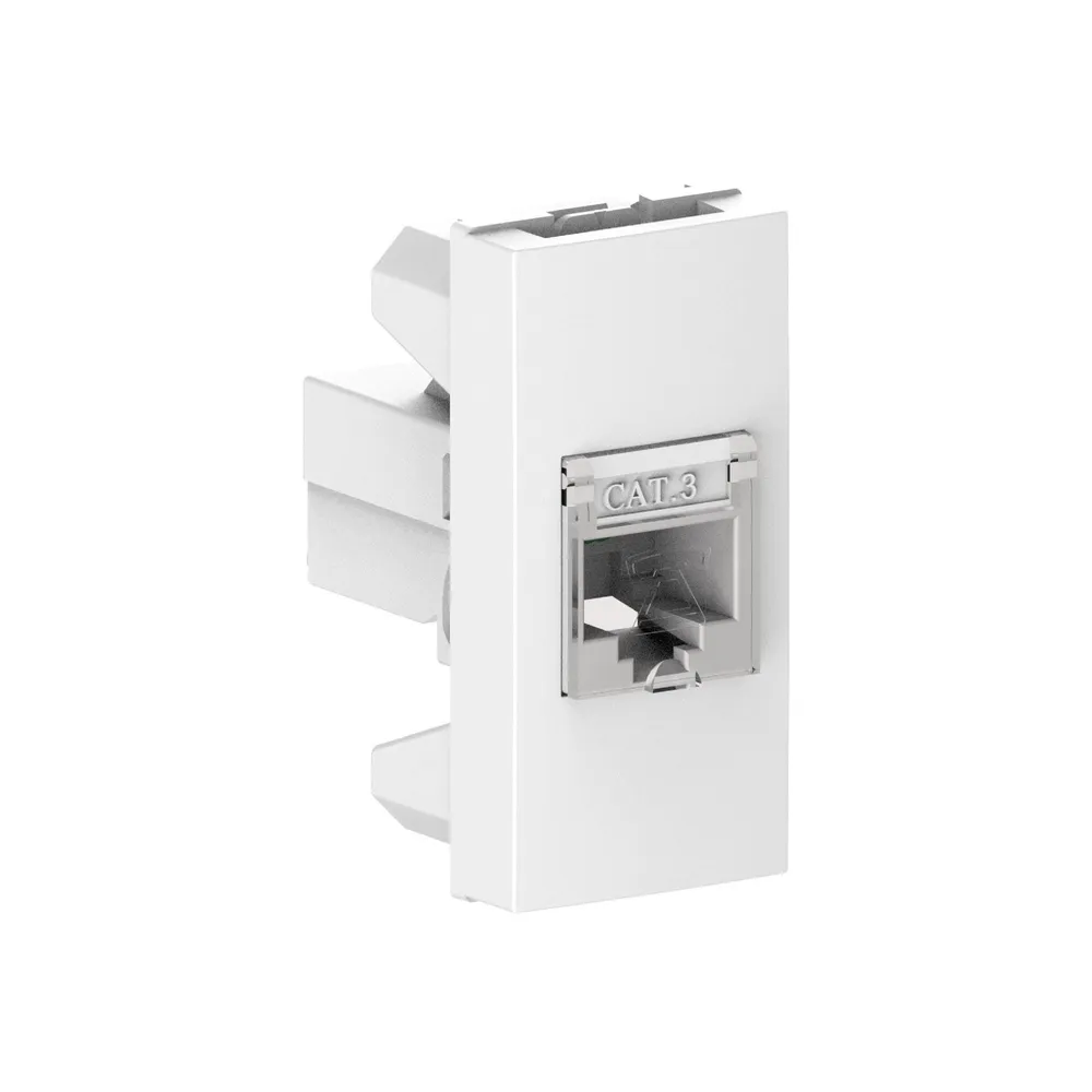 Priza telefon (RJ11) Himel, modulara, IP20, alba