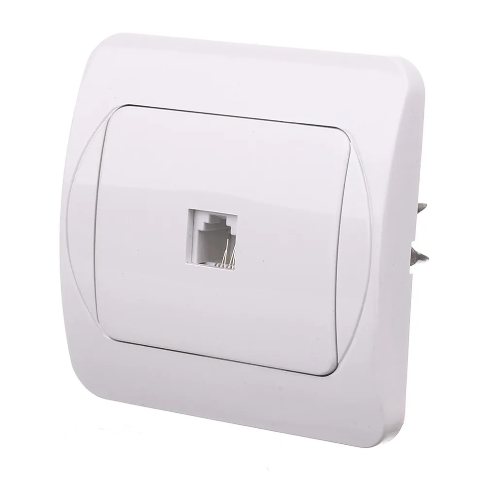 Priza telefon (RJ11) Quatric Praktic, clasica, IP20, alba