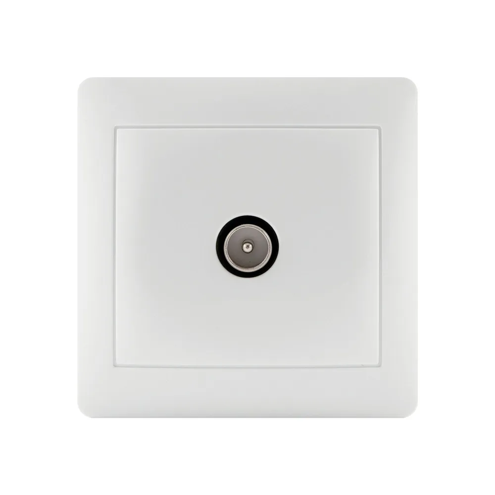 Priza TV Lexman, montaj aplicat, interior, IP20, alba