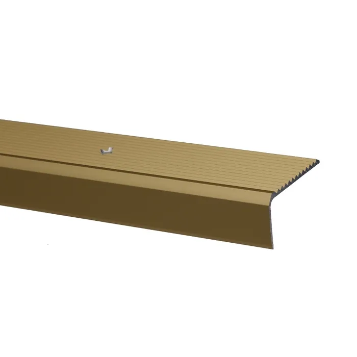 Profil aluminiu pentru treapta, cu surub si diblu, SET S33 auriu, 44 x 23 mm, 0.93 m