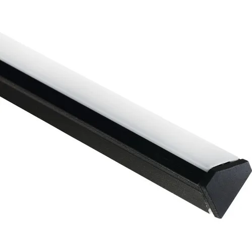 Profil banda LED aluminiu de colt LPU18 2m, negru