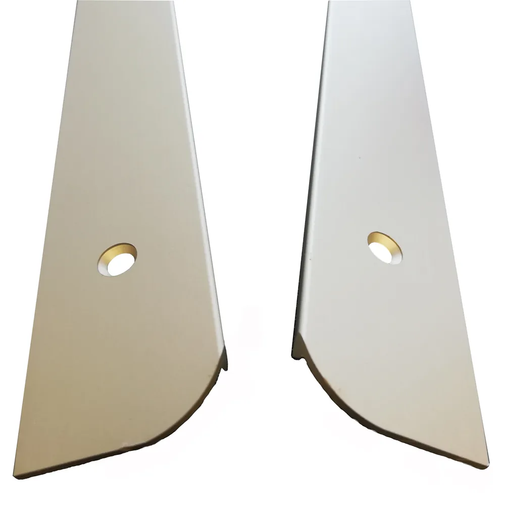 Profil stanga pentru protectia blatului de bucatarie, Profiline, aluminiu, 60 x 2.8 cm