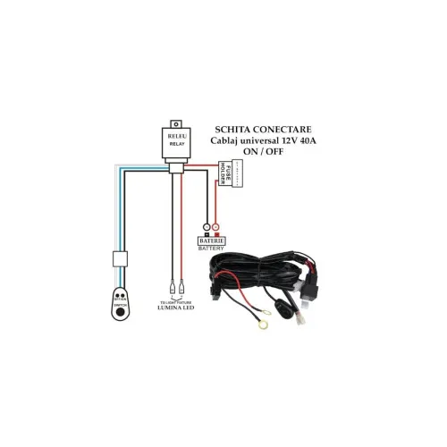 Proiectoare halogen H3 12V 55W 148x75 mm cu cablaj complet set 2 bucati +HAL109 — imaginea 5