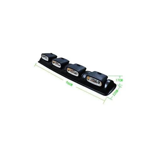 Proiectoare plafon auto cu 4 proiectoare halogen dreptunghiulare reglabile 55W — imaginea 3