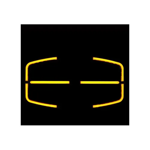 Proiector auto LED 75W 10-30V 2 faze cu DRL alb si portocaliu omologare E9 — imaginea 5