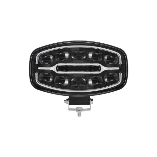 Proiector auto LED 75W 10-30V 2 faze cu DRL alb si portocaliu omologare E9