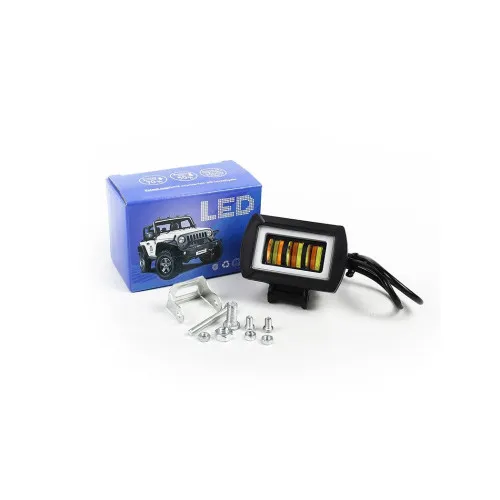 Proiector LED 1000 lm 12V-24V Angel Eyes DRL alb lumina alba sau galbena — imaginea 4