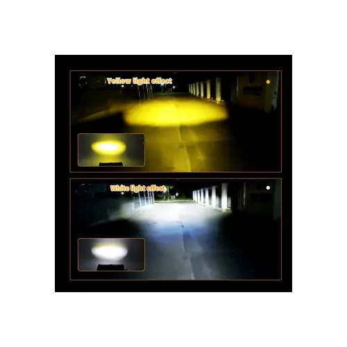 Proiector LED 16W 1000 lm 12V-24V Angel Eyes DRL alb lumina alba sau galbena — imaginea 6