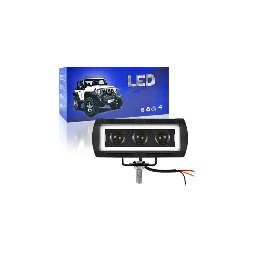Proiector LED 16W 1000 lm 12V-24V Angel Eyes DRL alb lumina alba sau galbena — imaginea 4