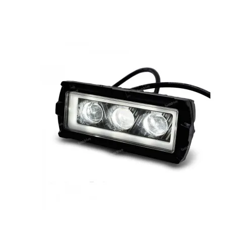 Proiector LED 16W 1000 lm 12V-24V Angel Eyes DRL alb lumina alba sau galbena