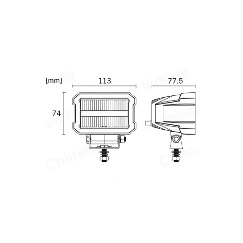 Proiector LED 45W 2200 lm 10-30V Combo lumina de zi IP67 IP69K — imaginea 6